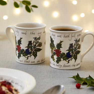 The Holly and The Ivy Mug Set of 4 The Holly and The Ivy Mug Set of 4